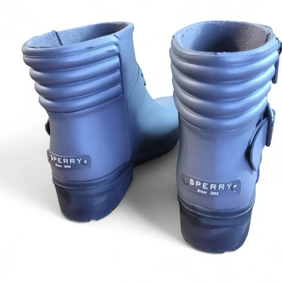 Sperry Moto Rainboots Ariel Beck Grey Womens Size 8 M - Picture 7 of 10